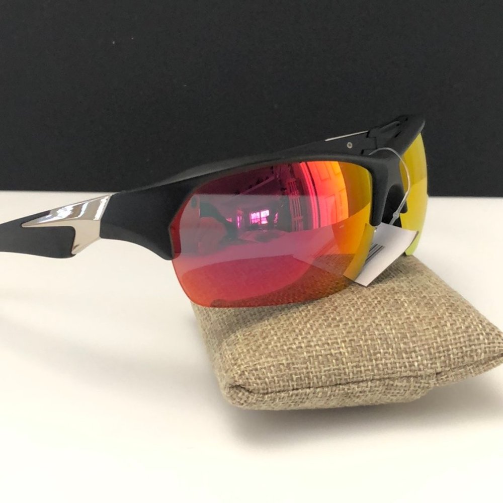 Half frame Sport sunglasses red/orange - Picture 3 of 7
